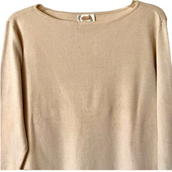 Talbots Silk Blend Sweater 3/4 Sleeves - Ivory - L - Picture 3 of 9